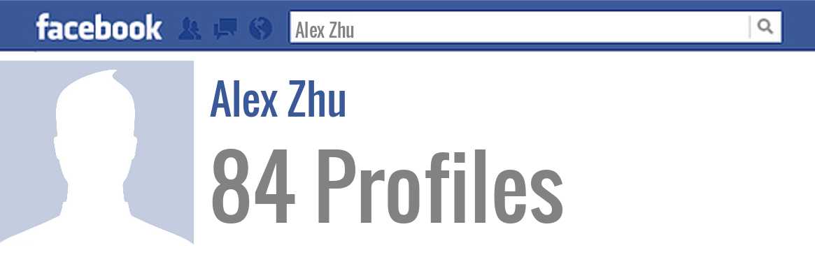 Alex Zhu facebook profiles