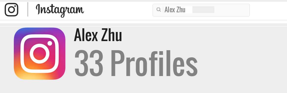 Alex Zhu instagram account