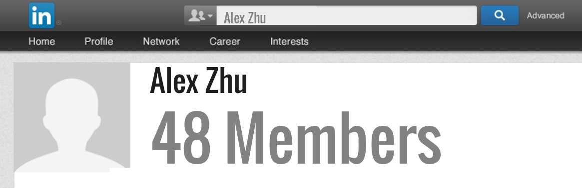 Alex Zhu linkedin profile