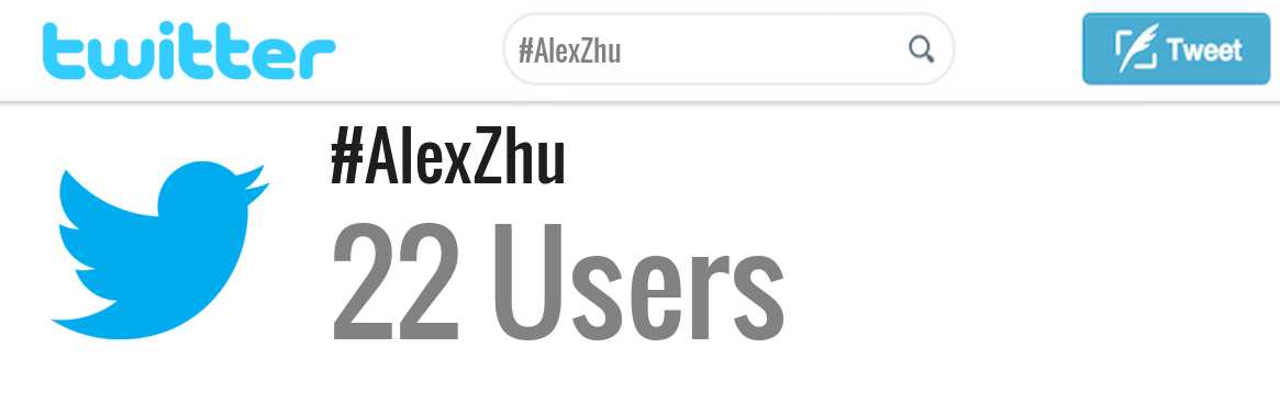 Alex Zhu twitter account