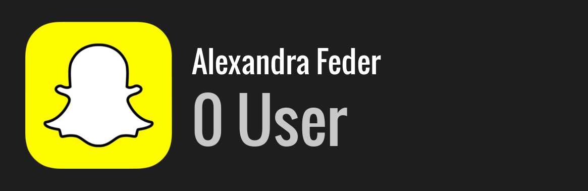 Alexandra Feder snapchat