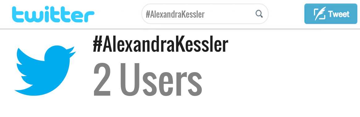 Alexandra Kessler twitter account