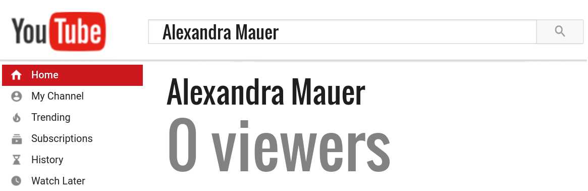 Alexandra Mauer youtube subscribers