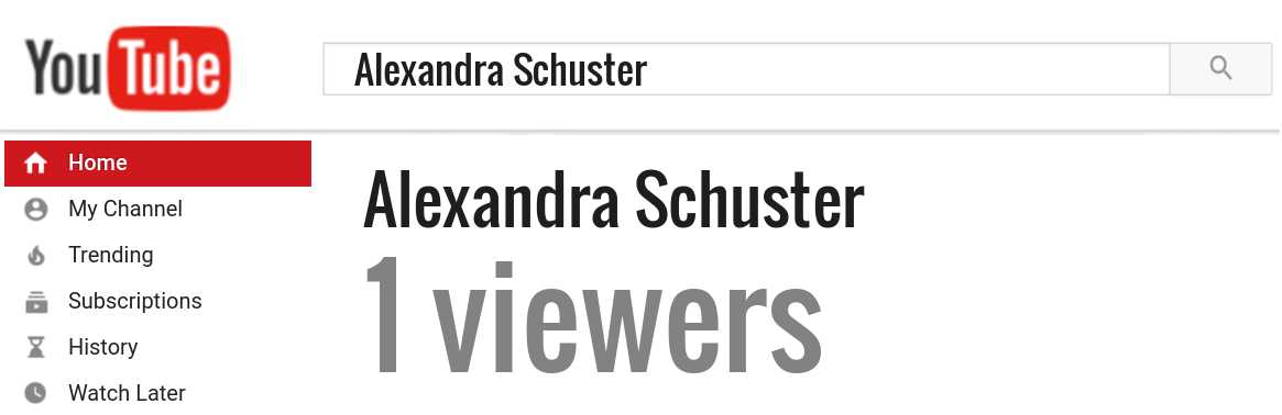 Alexandra Schuster youtube subscribers