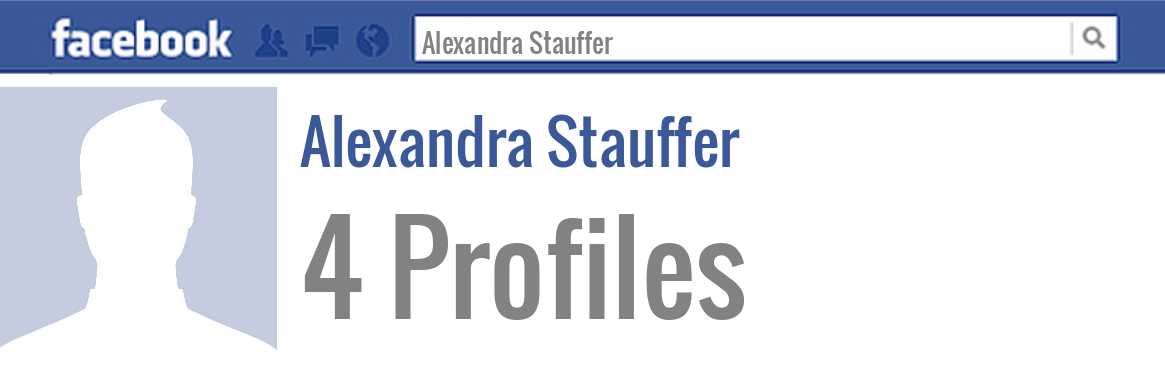 Alexandra Stauffer facebook profiles