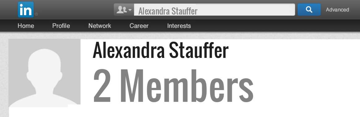 Alexandra Stauffer linkedin profile