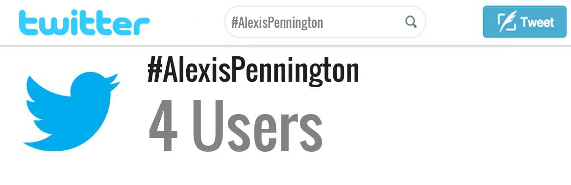 Alexis Pennington twitter account