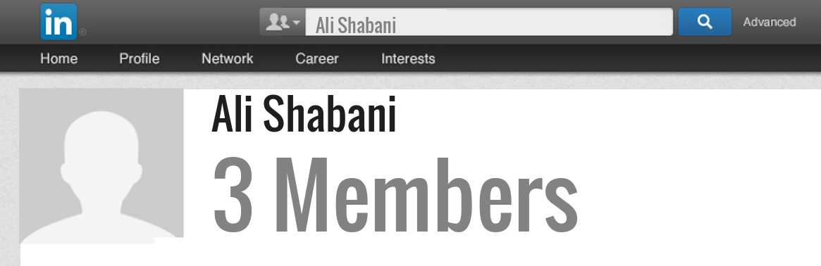 Ali Shabani linkedin profile