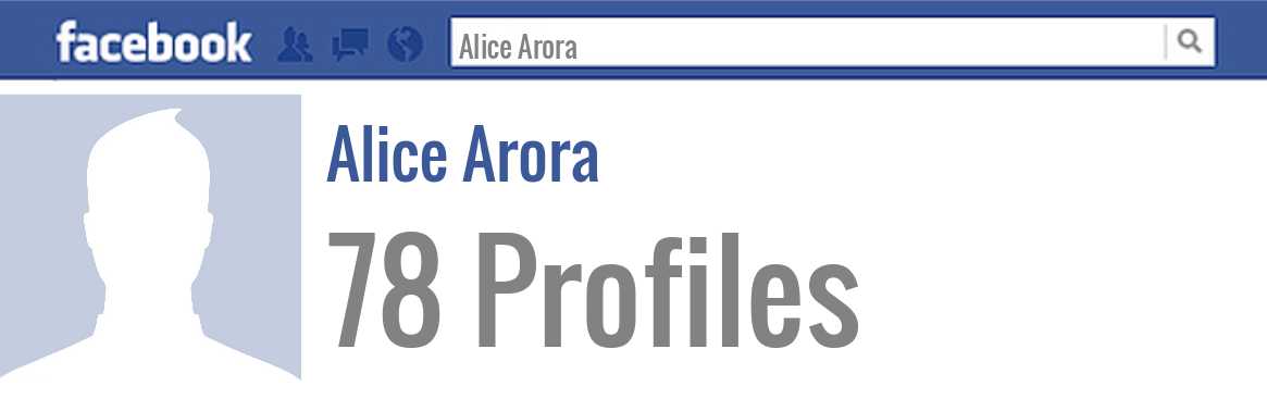 Alice Arora facebook profiles