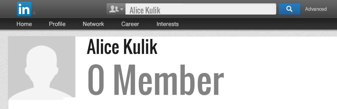 Alice Kulik linkedin profile