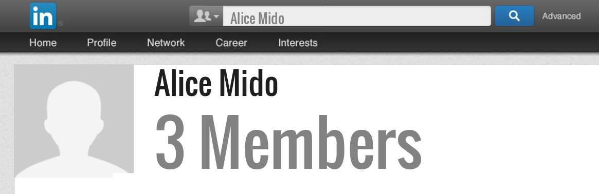 Alice Mido linkedin profile