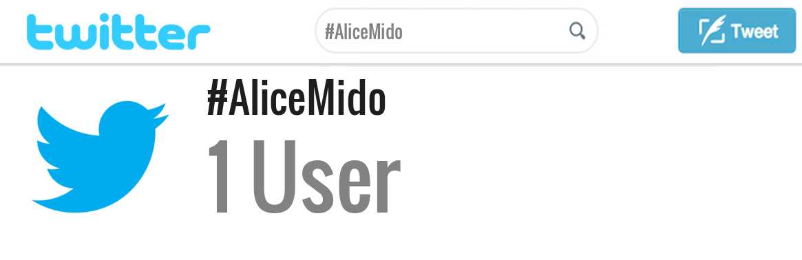 Alice Mido twitter account