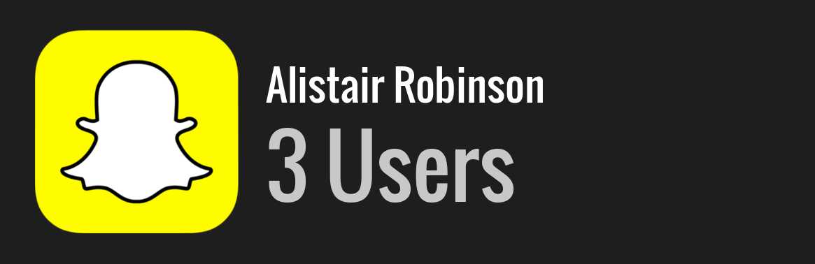 Alistair Robinson snapchat