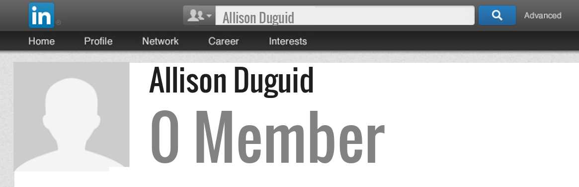 Allison Duguid linkedin profile