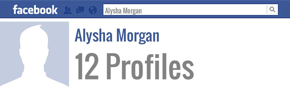 Alysha Morgan facebook profiles