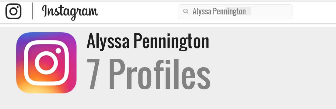 Alyssa Pennington instagram account