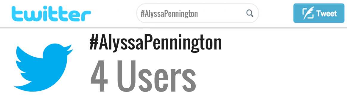 Alyssa Pennington twitter account