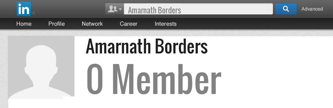 Amarnath Borders linkedin profile