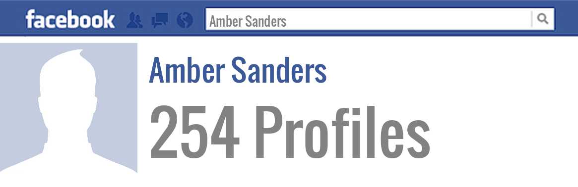 Amber Sanders facebook profiles