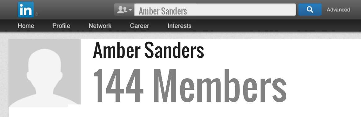 Amber Sanders linkedin profile