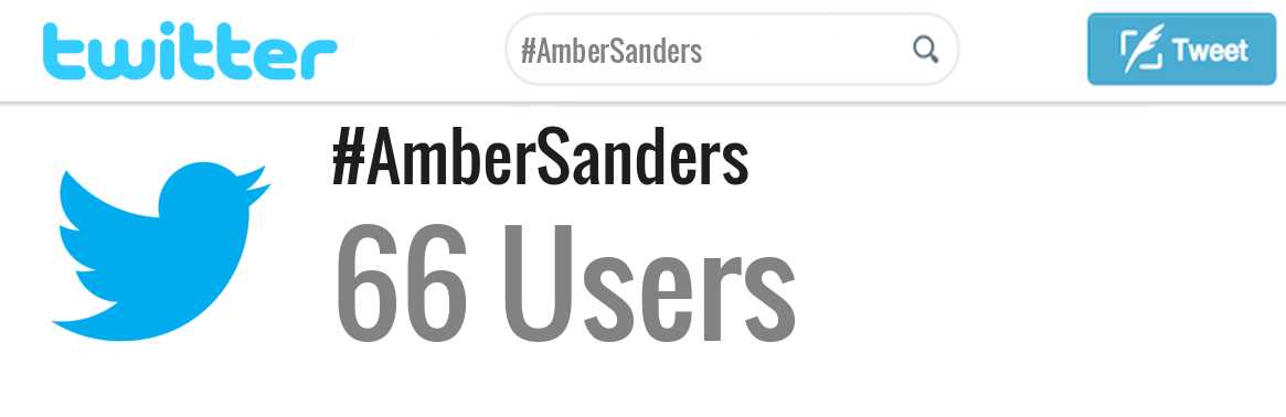 Amber Sanders twitter account