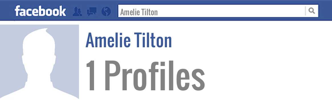 Amelie Tilton facebook profiles