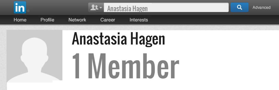 Anastasia Hagen linkedin profile