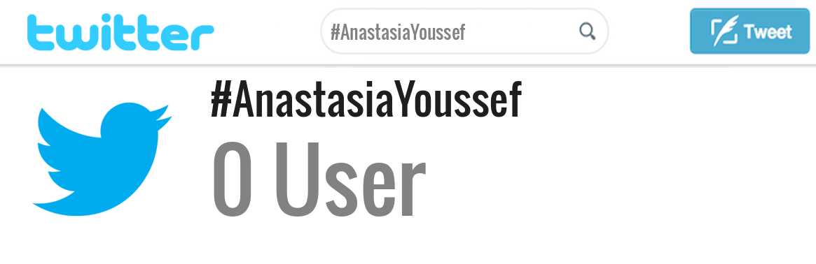 Anastasia Youssef twitter account