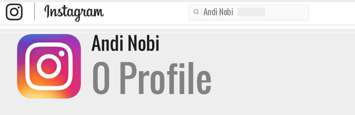 Andi Nobi instagram account