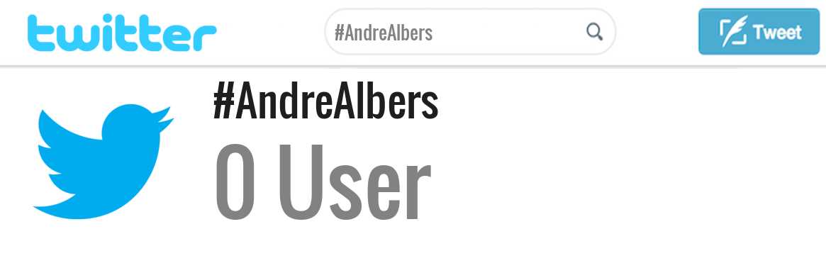 Andre Albers twitter account