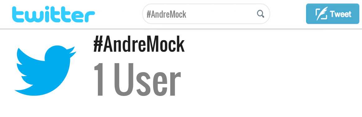 Andre Mock twitter account