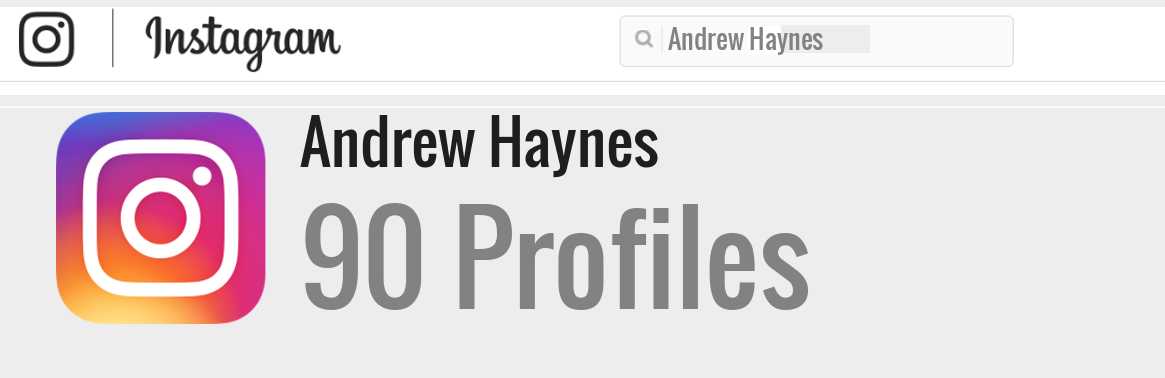 Andrew Haynes instagram account