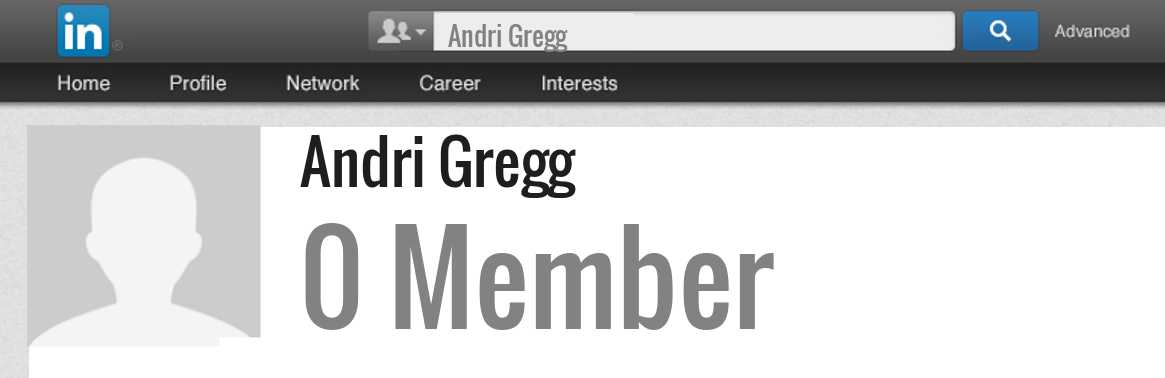 Andri Gregg linkedin profile