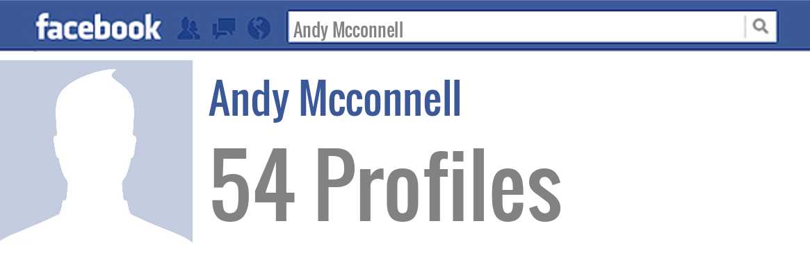 Andy Mcconnell facebook profiles