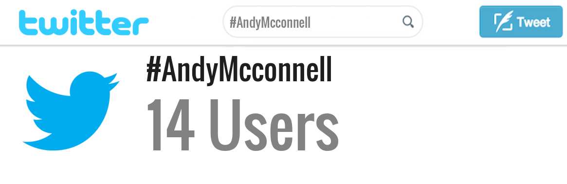 Andy Mcconnell twitter account