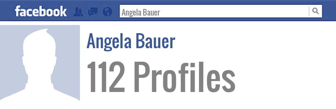 Angela Bauer facebook profiles