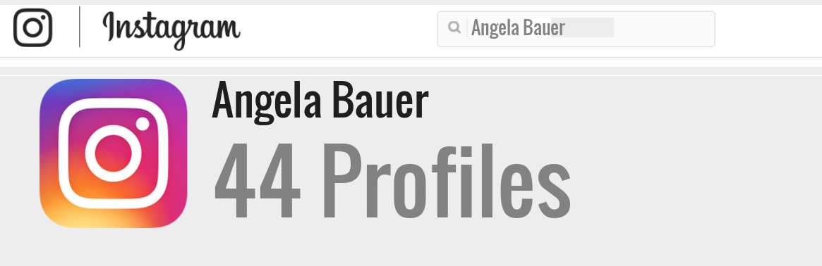 Angela Bauer instagram account