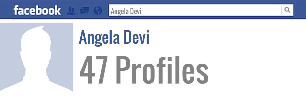 Angela Devi facebook profiles