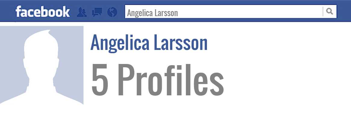 Angelica Larsson facebook profiles