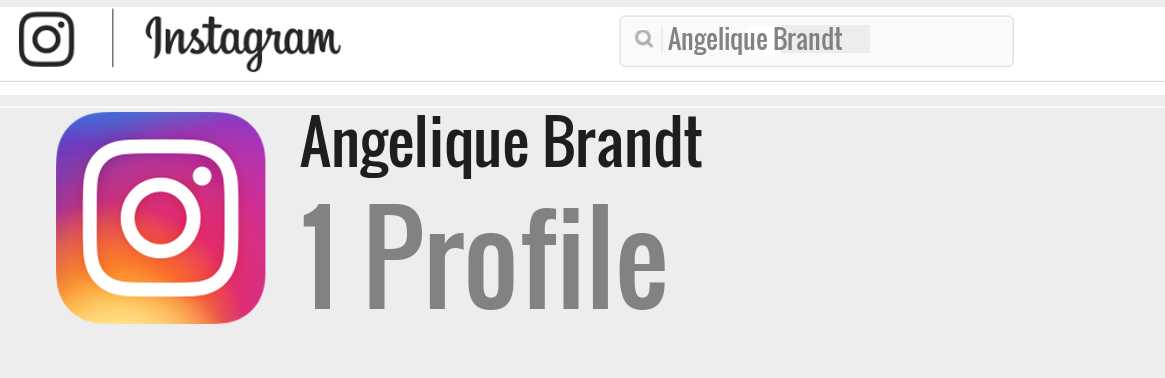 Angelique Brandt instagram account