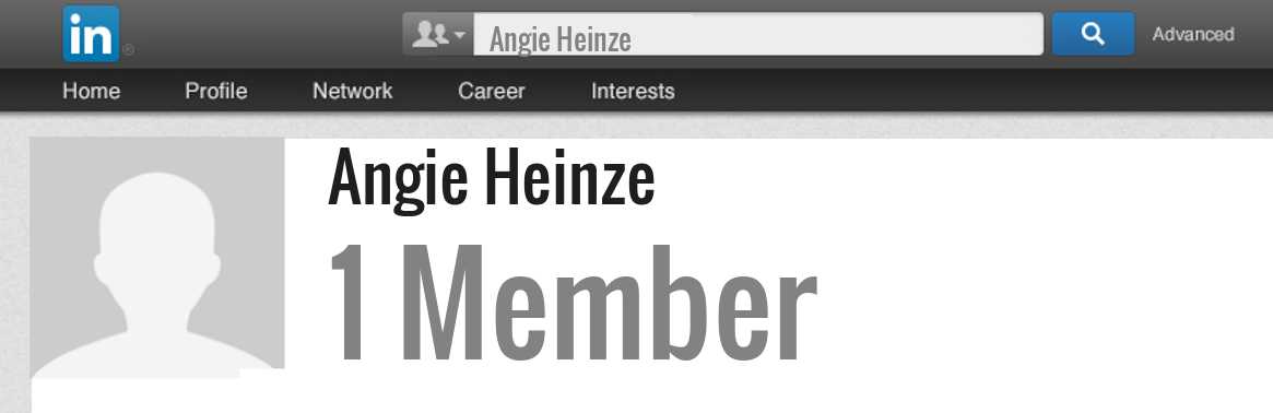 Angie Heinze linkedin profile