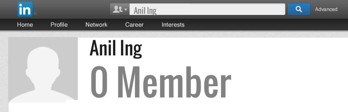 Anil Ing linkedin profile