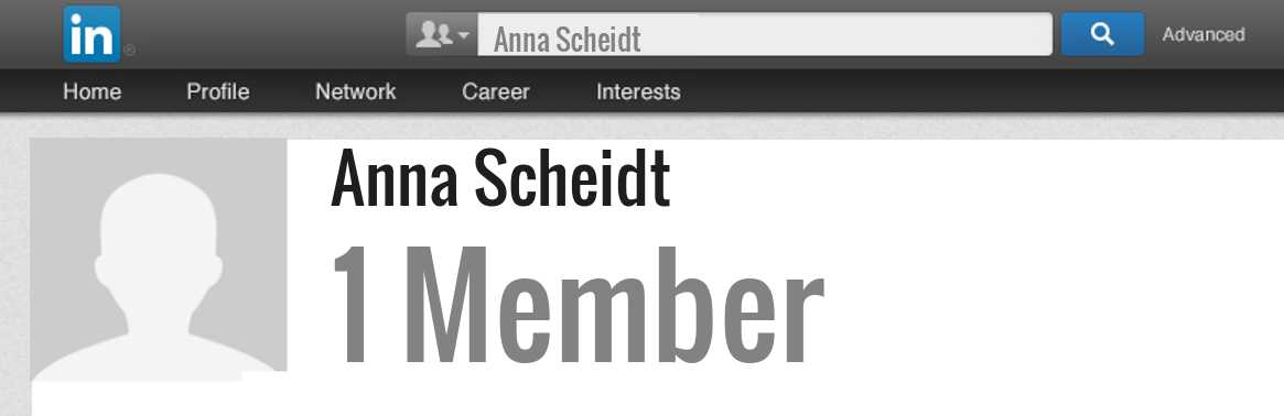 Anna Scheidt linkedin profile