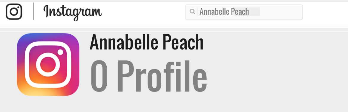 Annabelle Peach instagram account