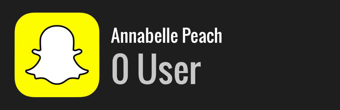 Annabelle Peach snapchat