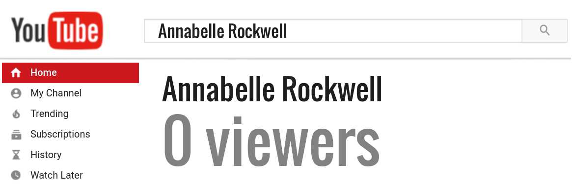 Annabelle Rockwell youtube subscribers