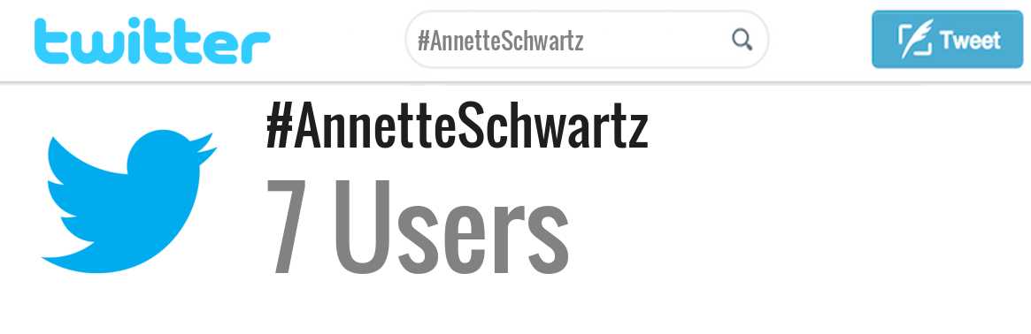 Annette Schwartz twitter account