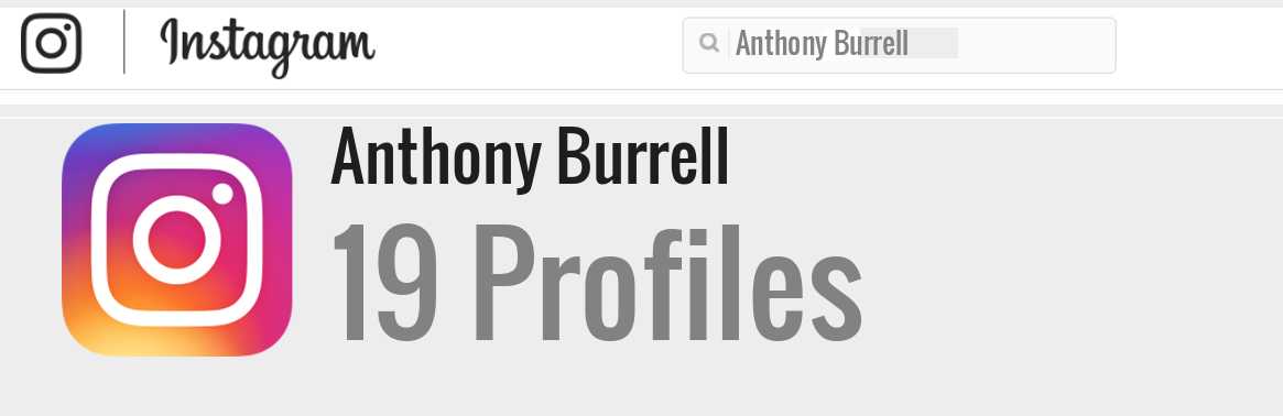 Anthony Burrell instagram account