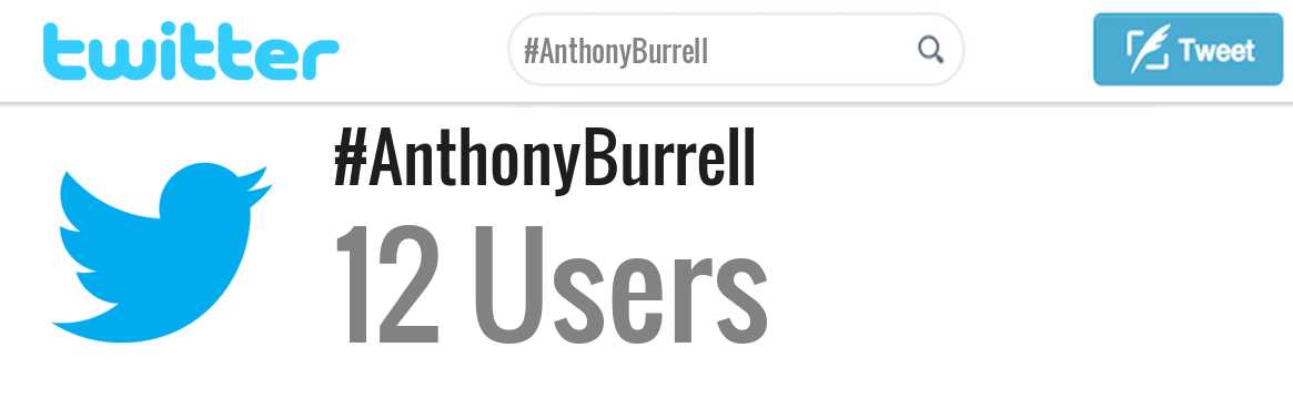 Anthony Burrell twitter account