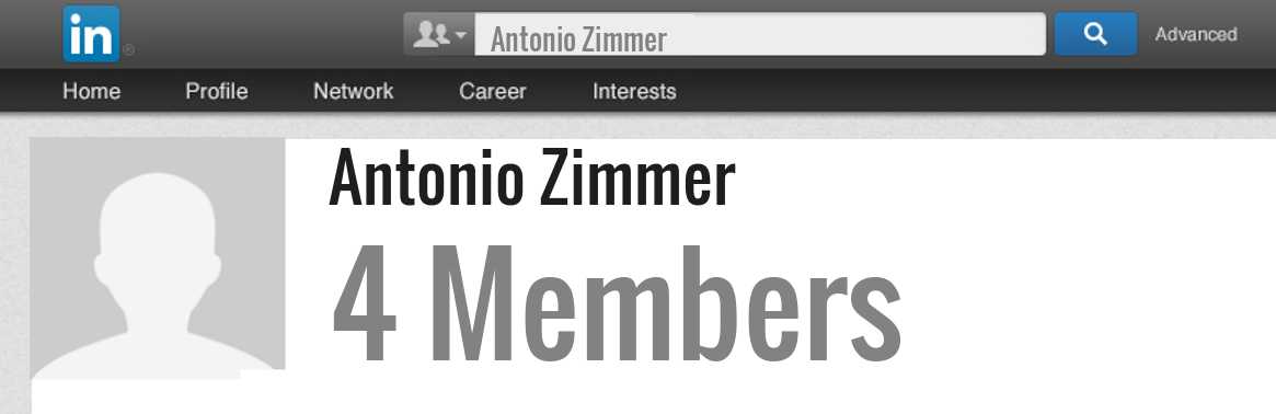 Antonio Zimmer linkedin profile